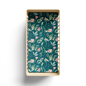 Cot Fitted Sheet - Green Leavings