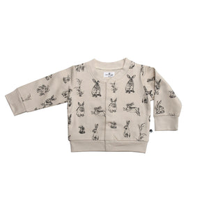 Essentials Fleece Cardigan Almond -Burrowers