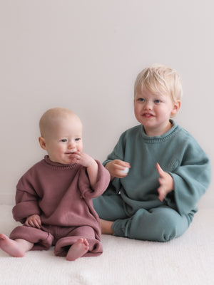 Blake knit pants -Mulberry