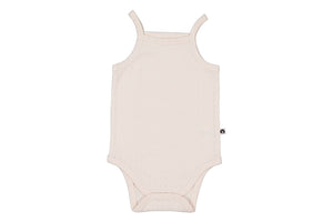 Almond Blush Pointelle Camisole Bodysuit