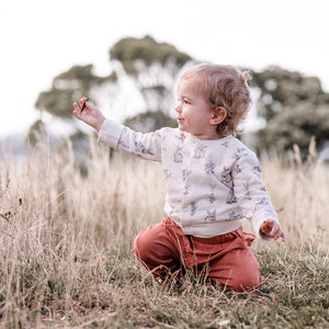 Essentials Fleece Cardigan Almond -Burrowers