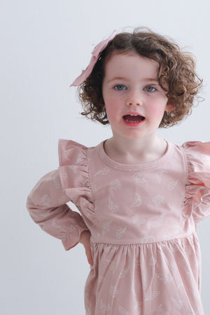 Hazel Dress - Flutter print