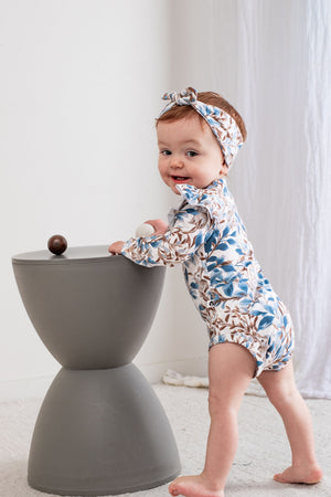 Eden Long Sleeve Flutter Bodysuit