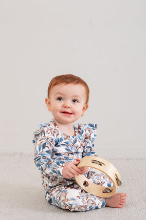 Eden Long Sleeve Flutter Bodysuit