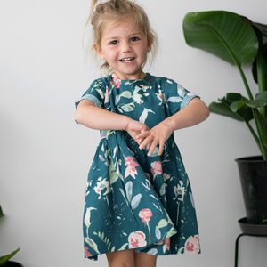 Mila Dress - Green Leavings