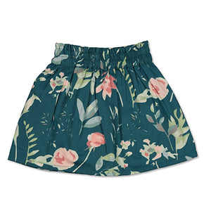 Evie Skirt - Green Leavings
