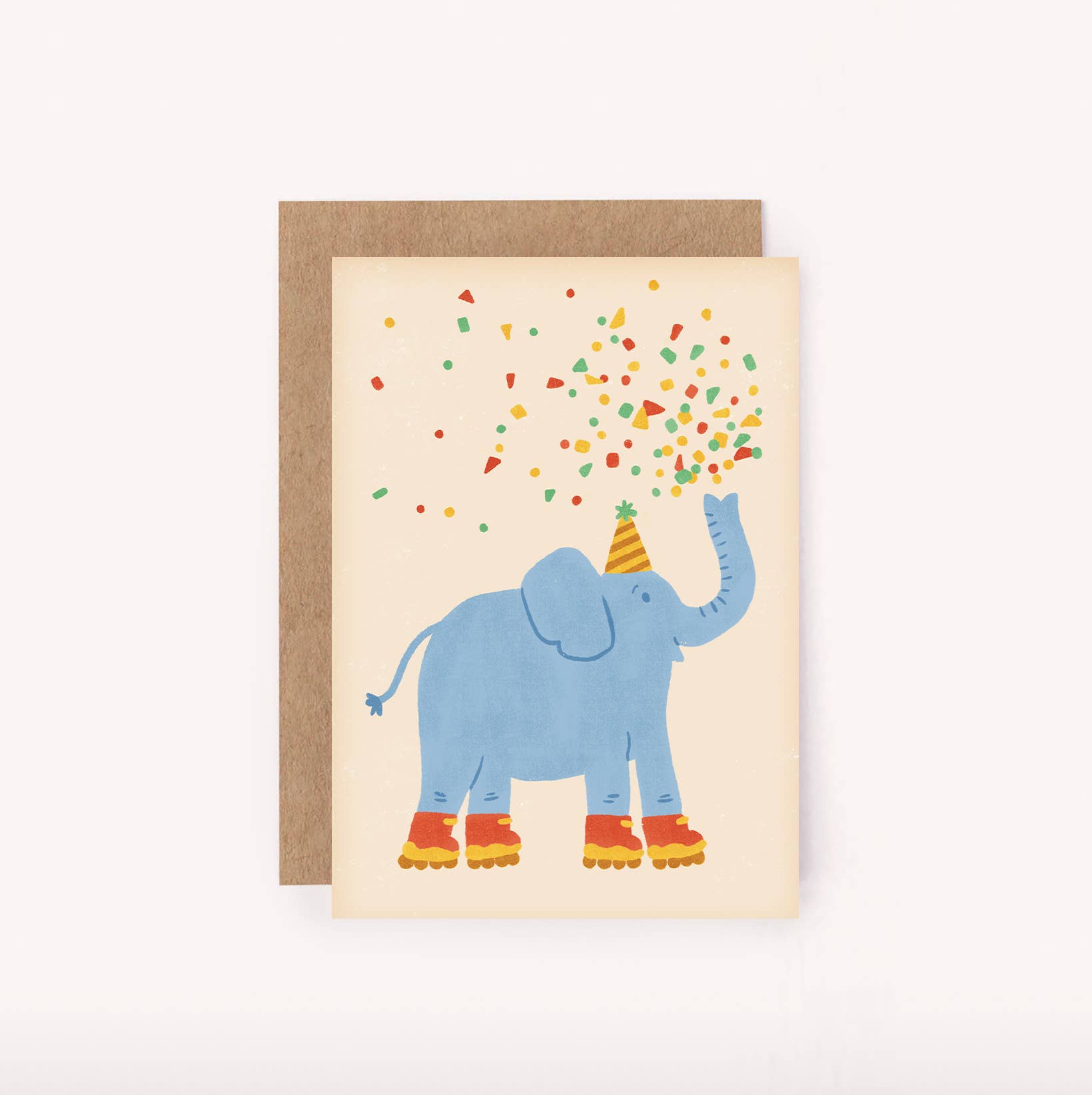 Elephant Mini Card - Illustrated Cute Kids Birthday Fun