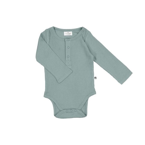 Henley Rib Bodysuit - Abyss