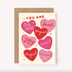 Sweet Hearts Greeting Card - Love Anniversary Valentine's