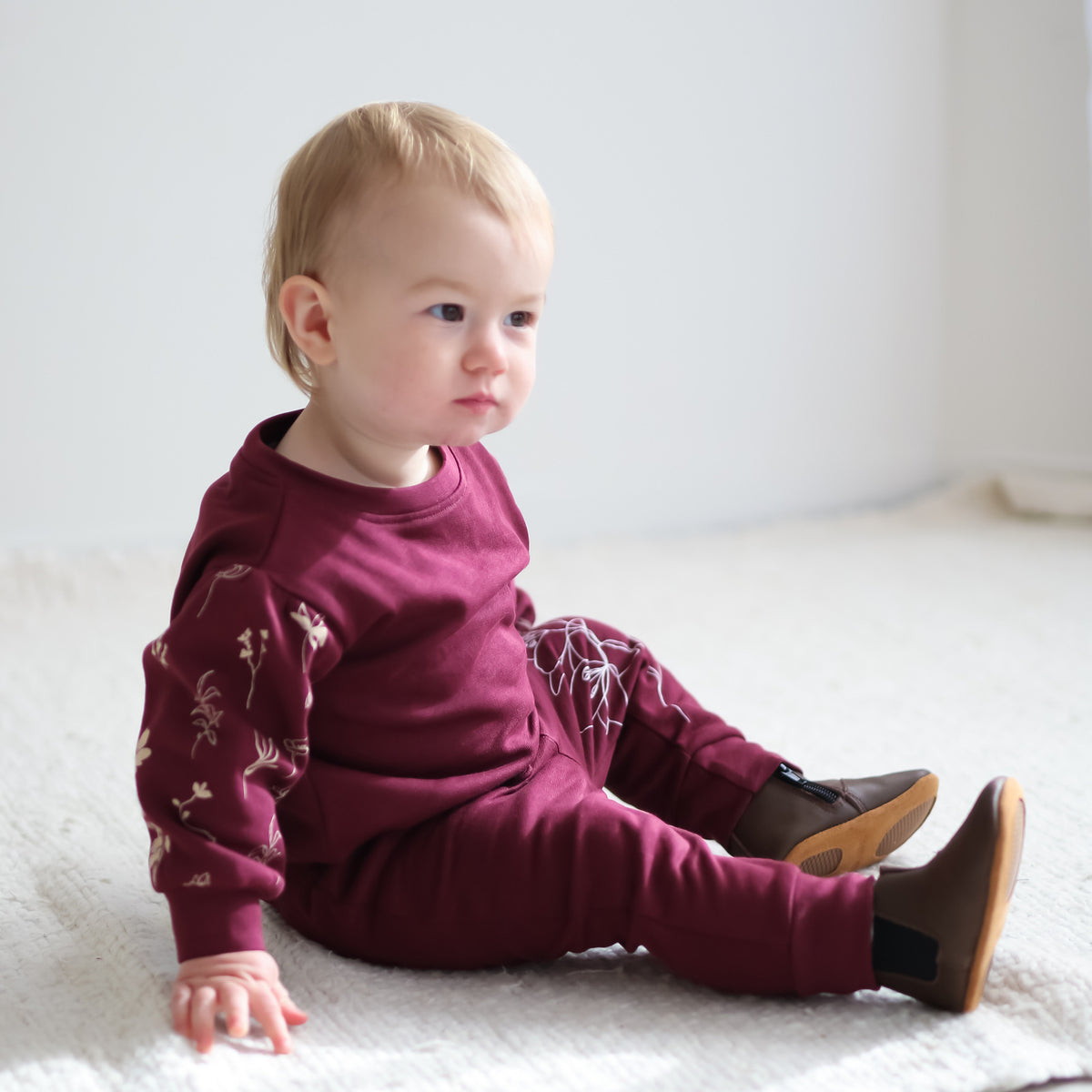 Flower Sketch track pants