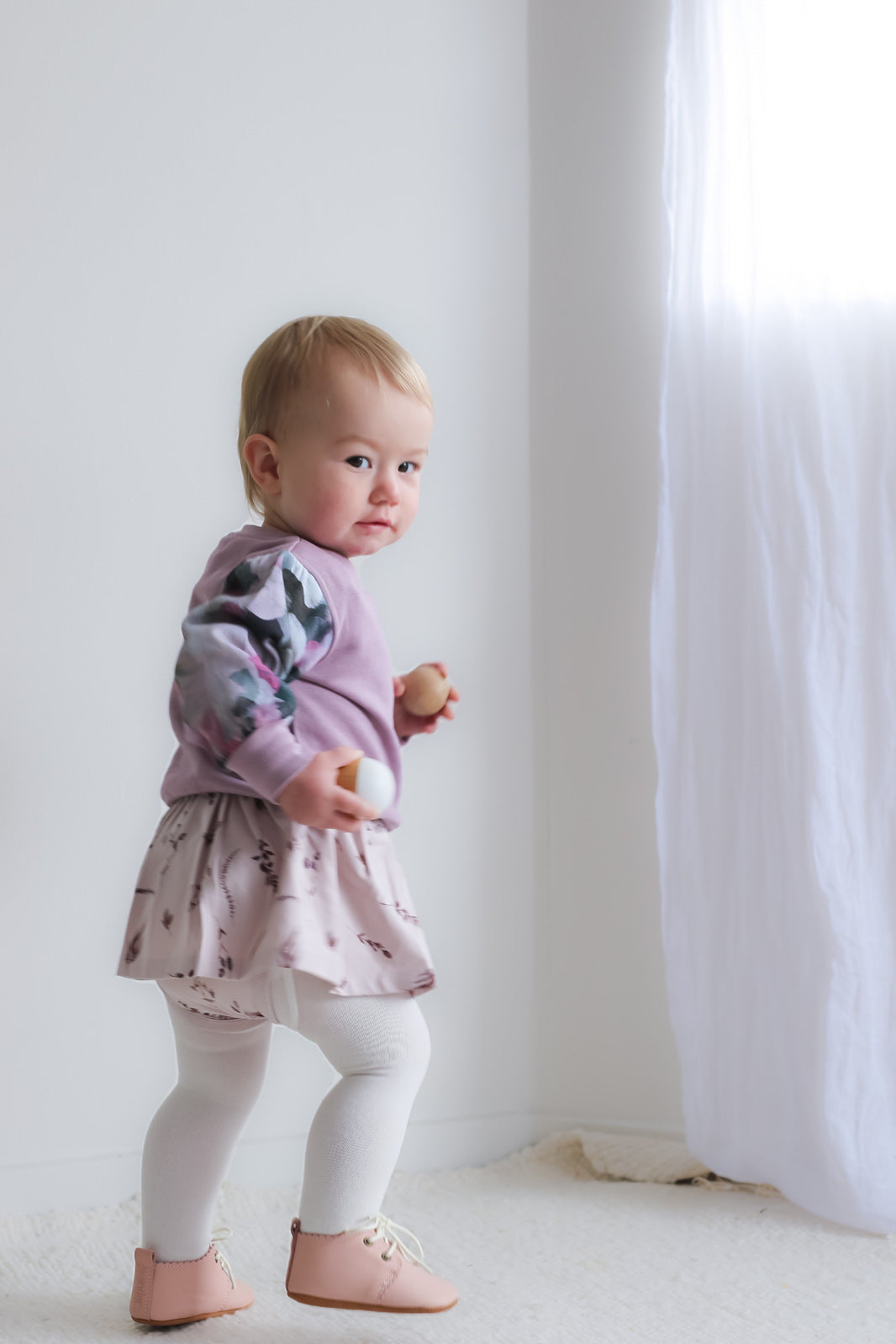 Footed Tights- White