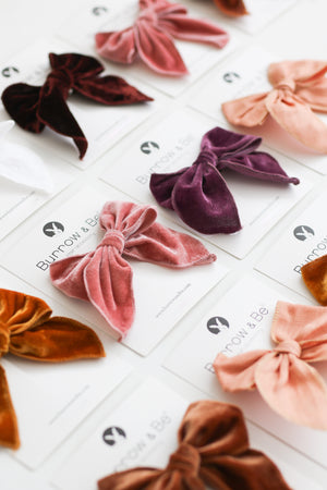 Hair Bow - Cotton Linen