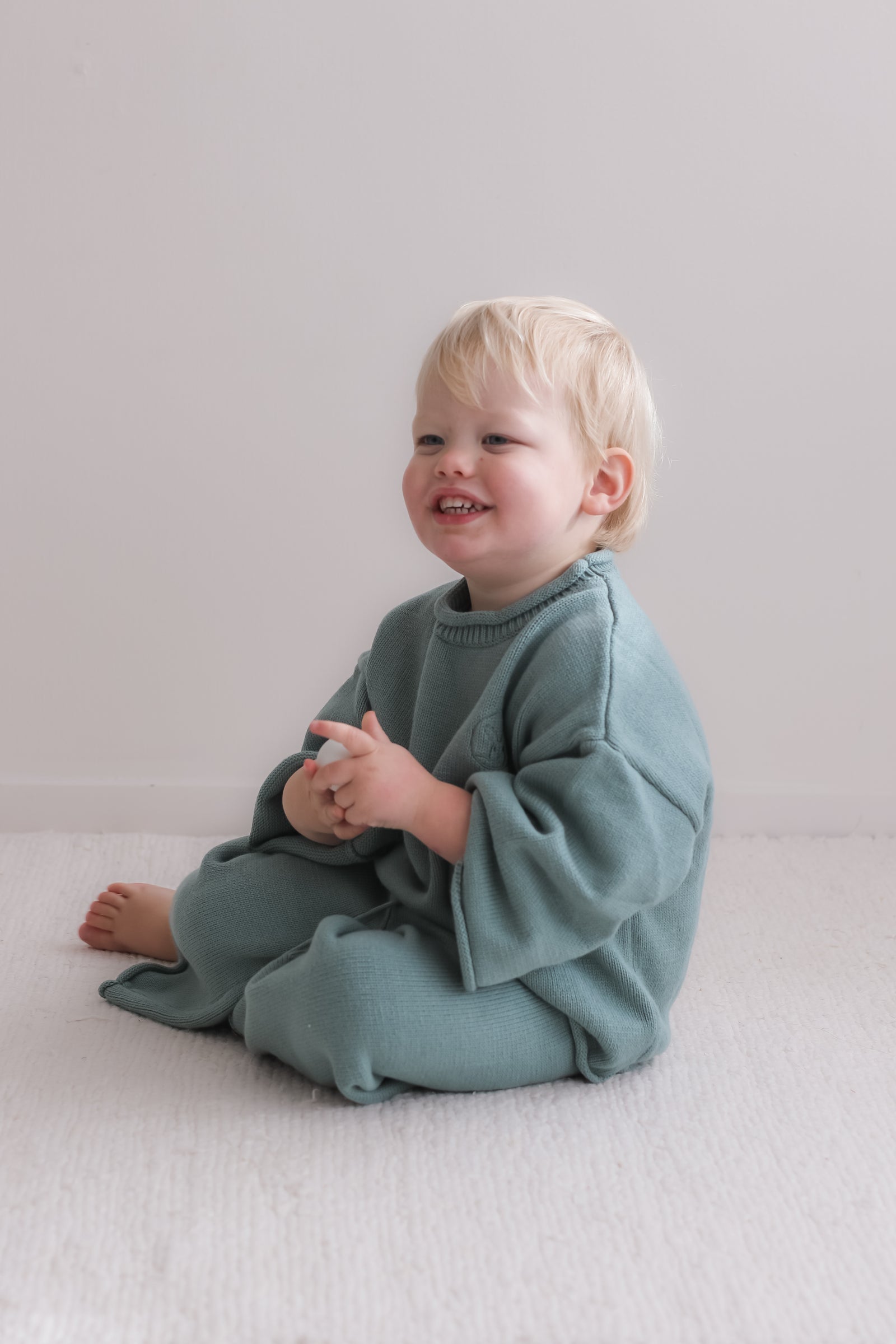 Blake knit pants -Cadet Blue