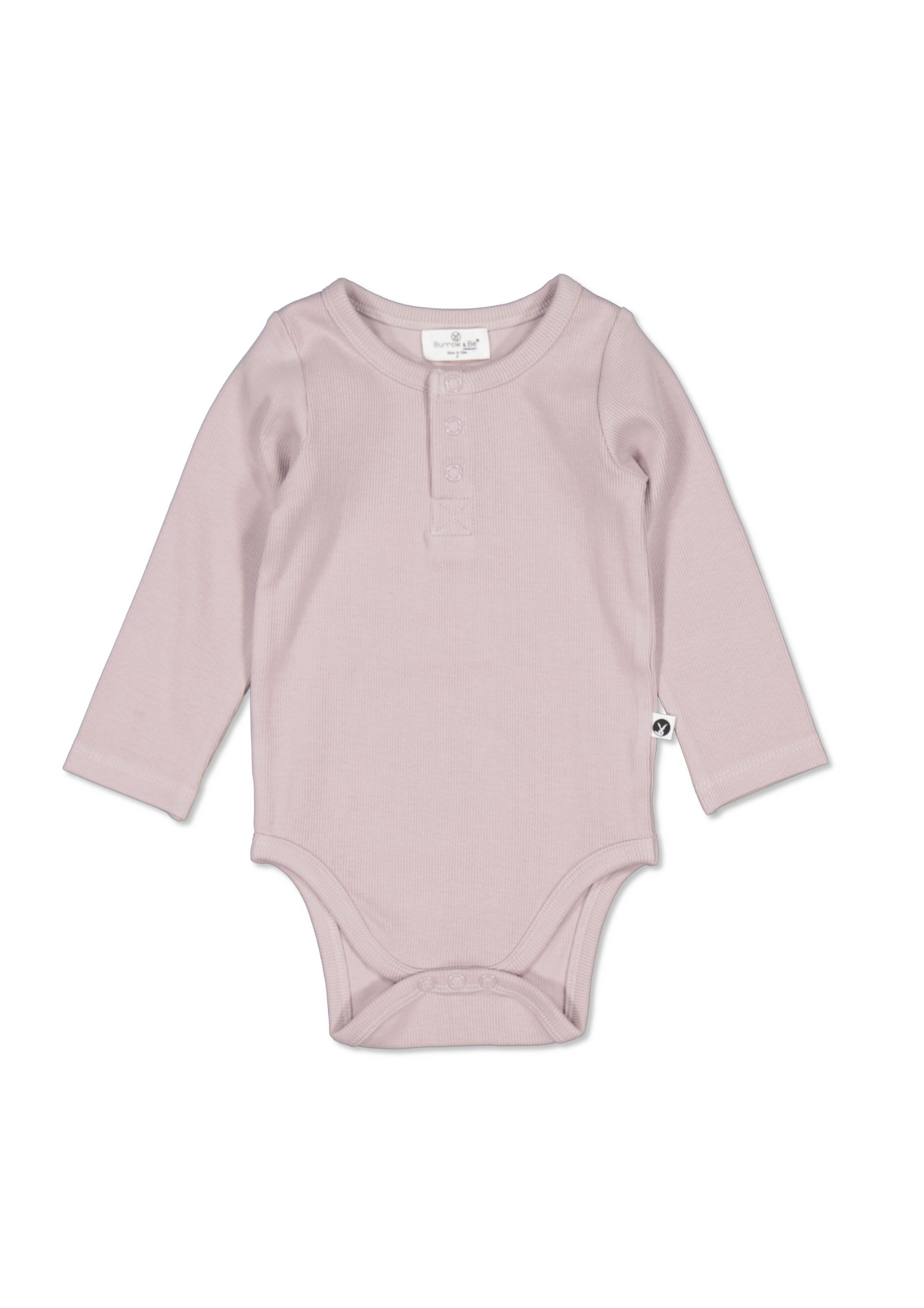 Henley Rib Bodysuit – Lavender