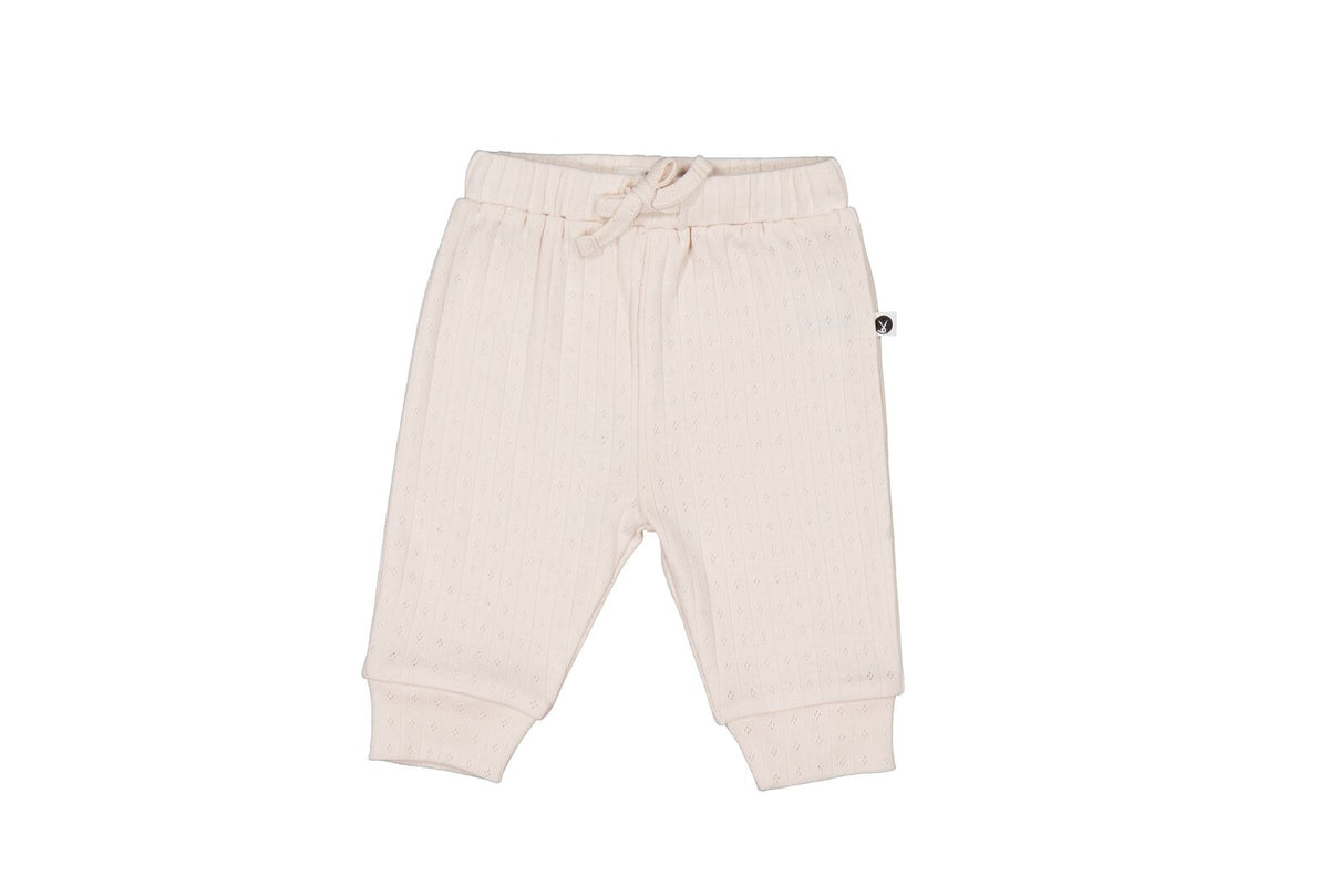 Almond Blush Pointelle Baby Pants