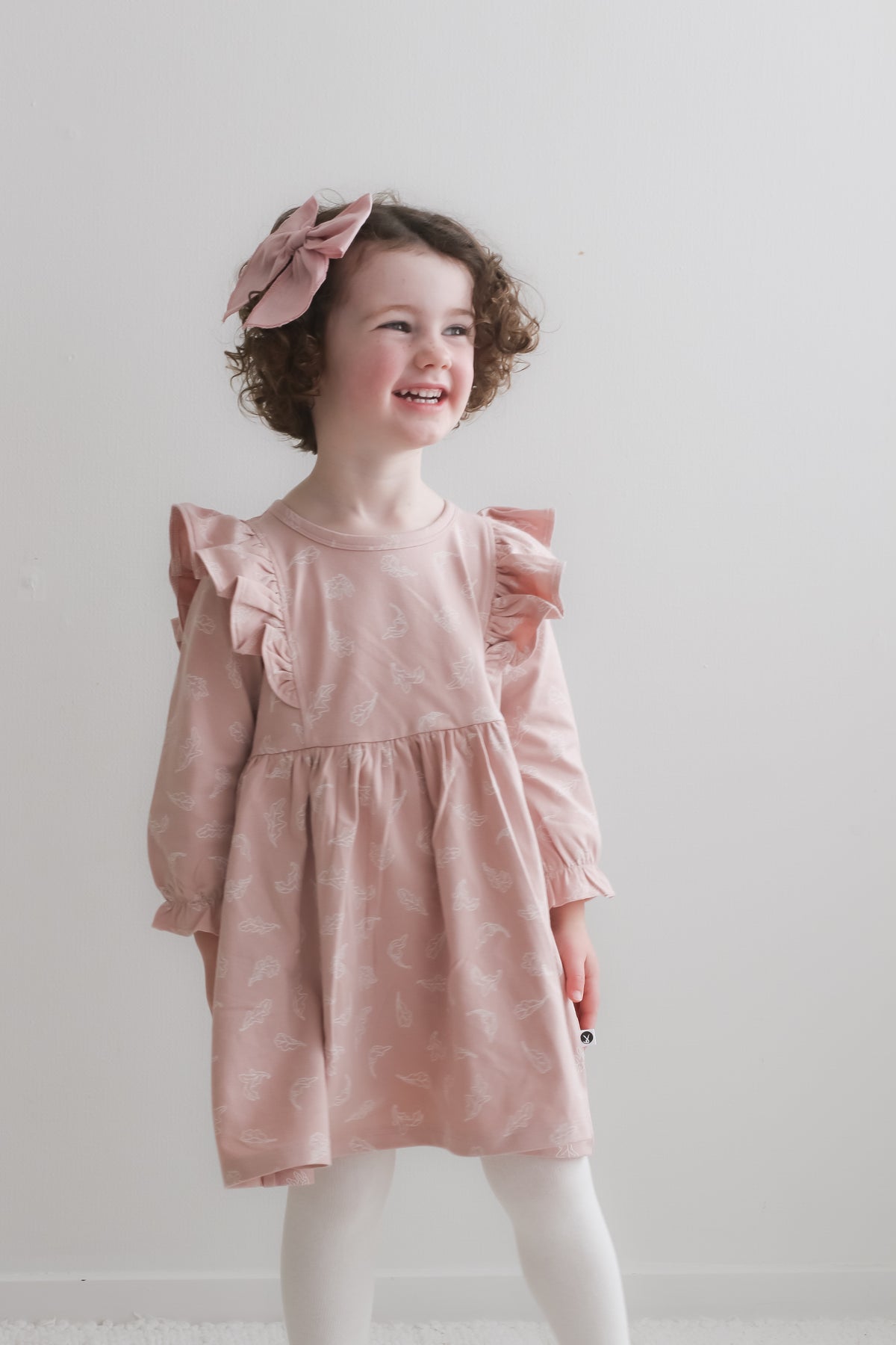 Hazel Dress - Flutter print