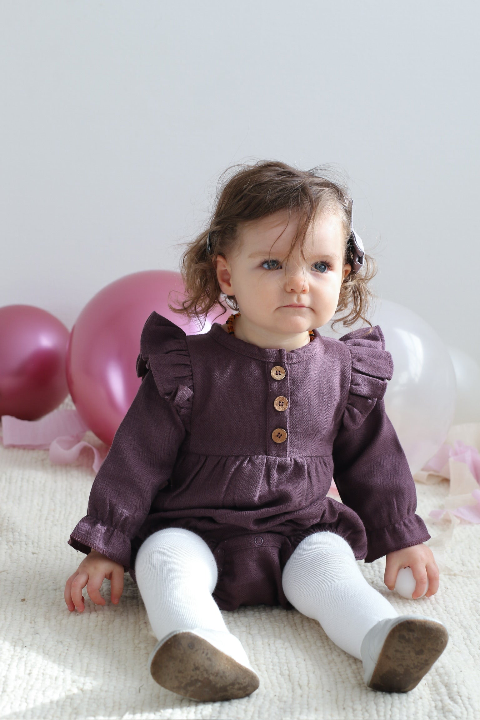 Hazel Romper – Plum
