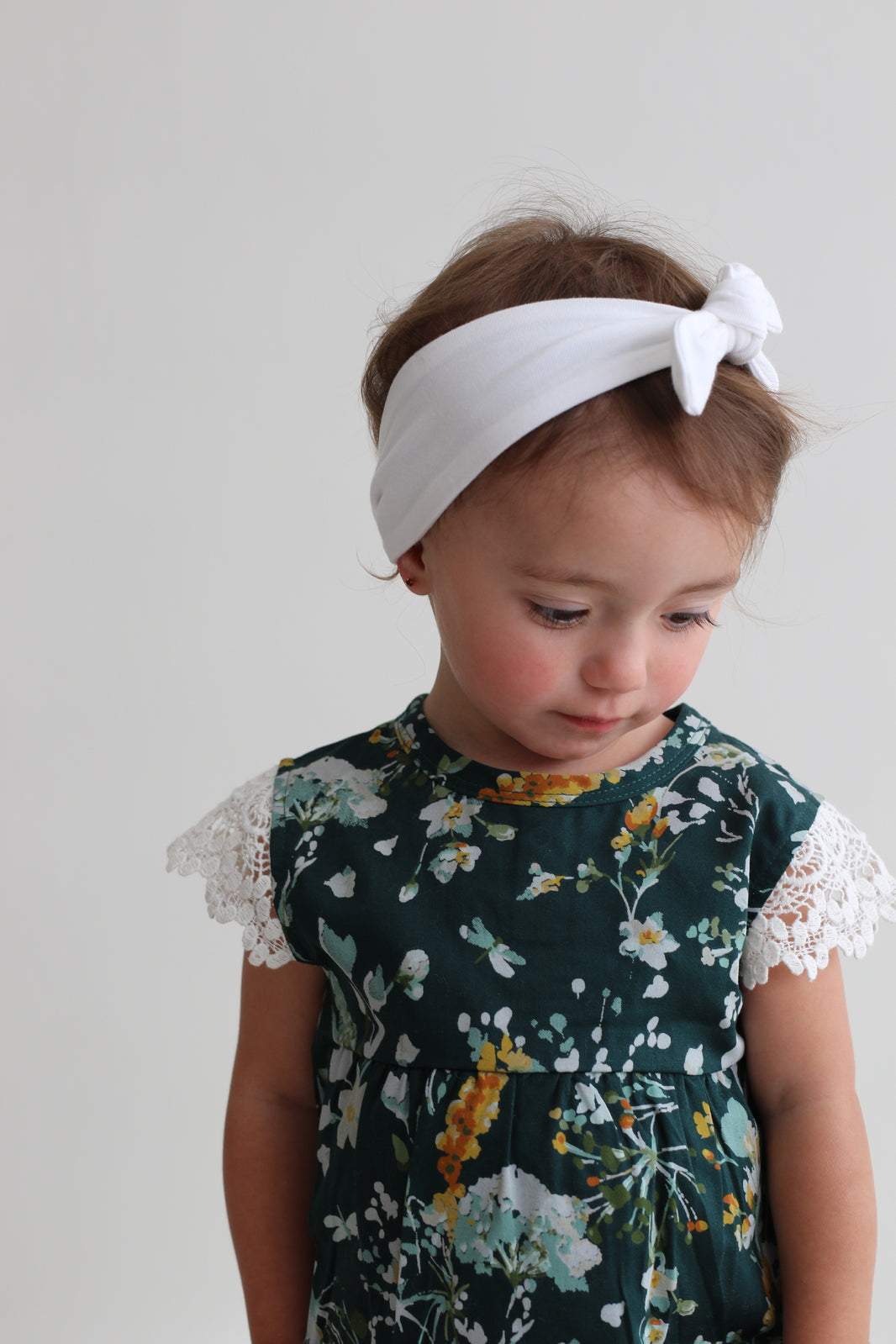 Lace Sleeve Milly Romper - Green Spring Melody