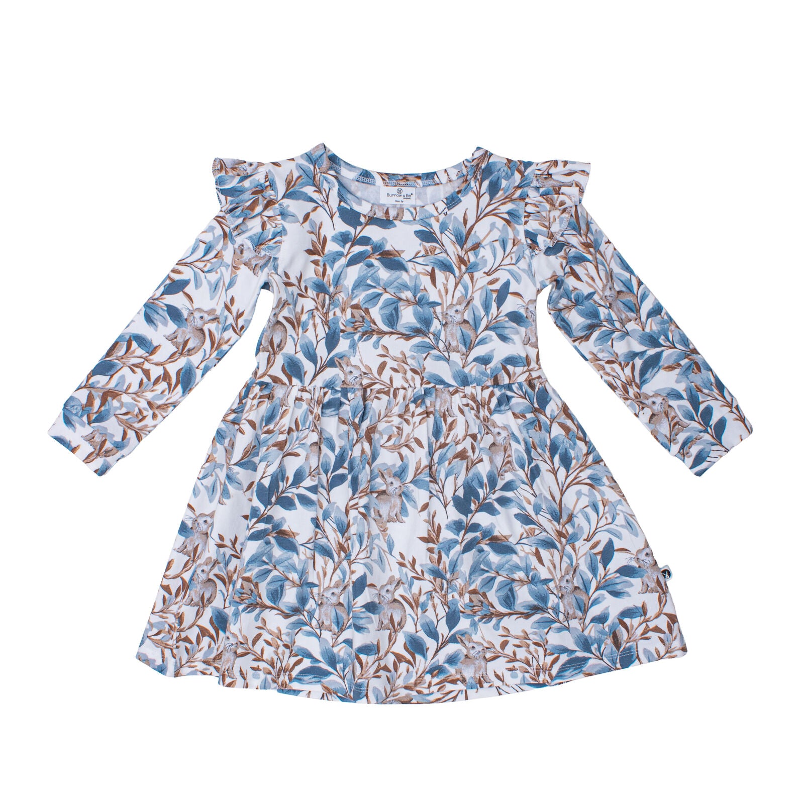 Eden Long Sleeve Flutter Dress