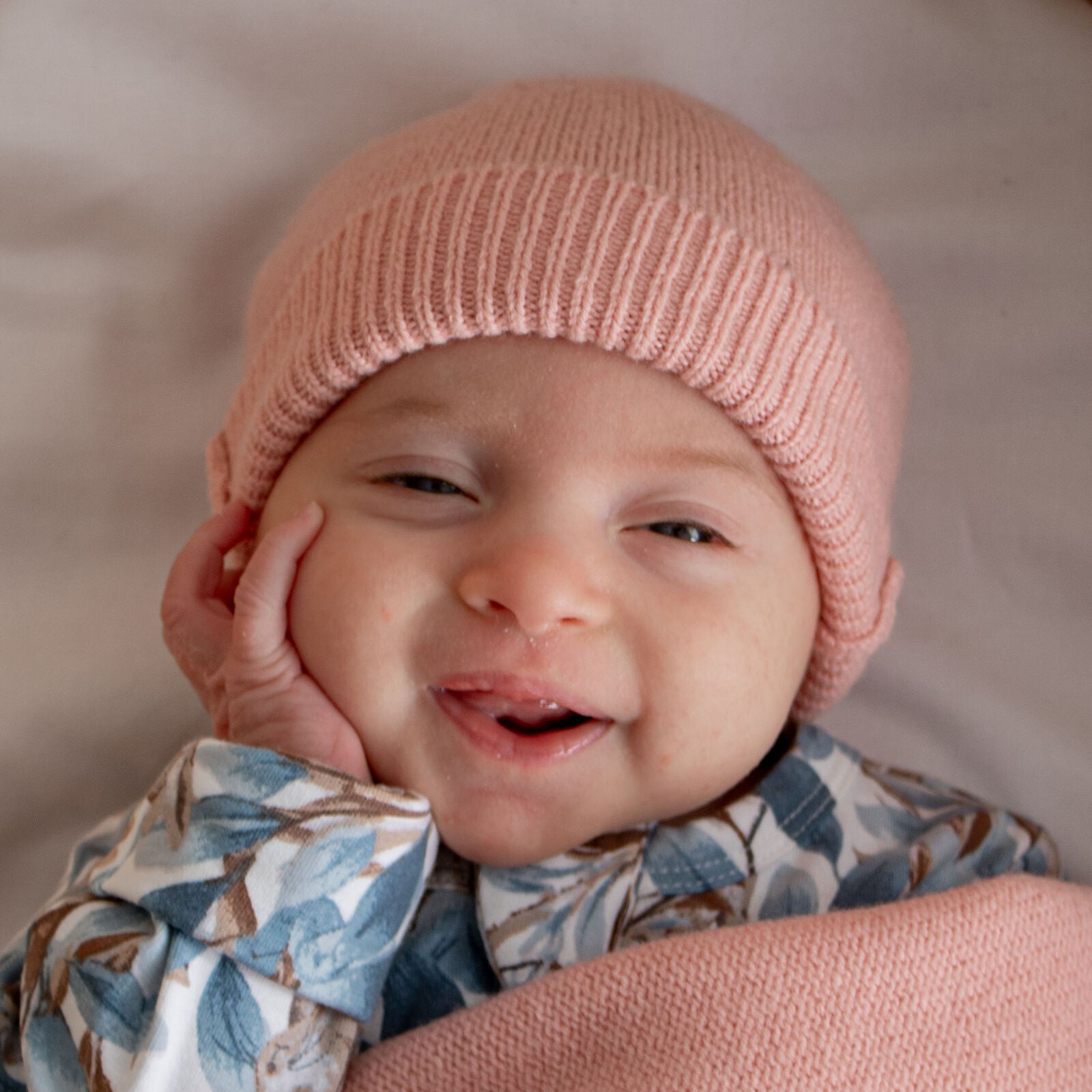 AW26 100% Wool Baby Hat - Carnation