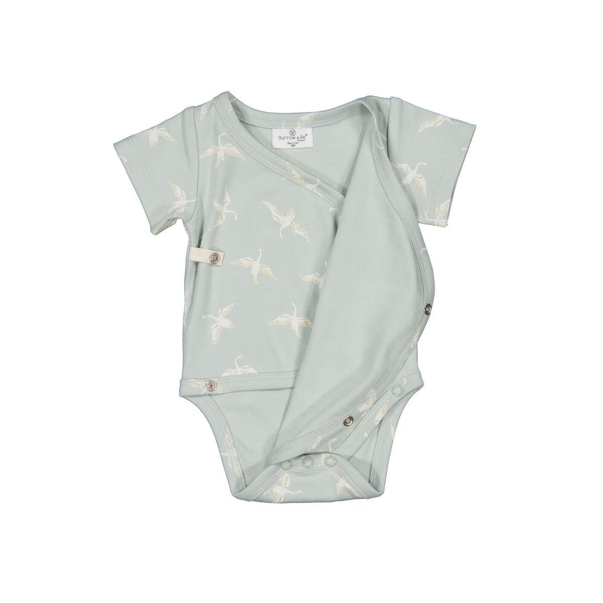 Swan Flight Short Sleeve Kimono Bodysuit