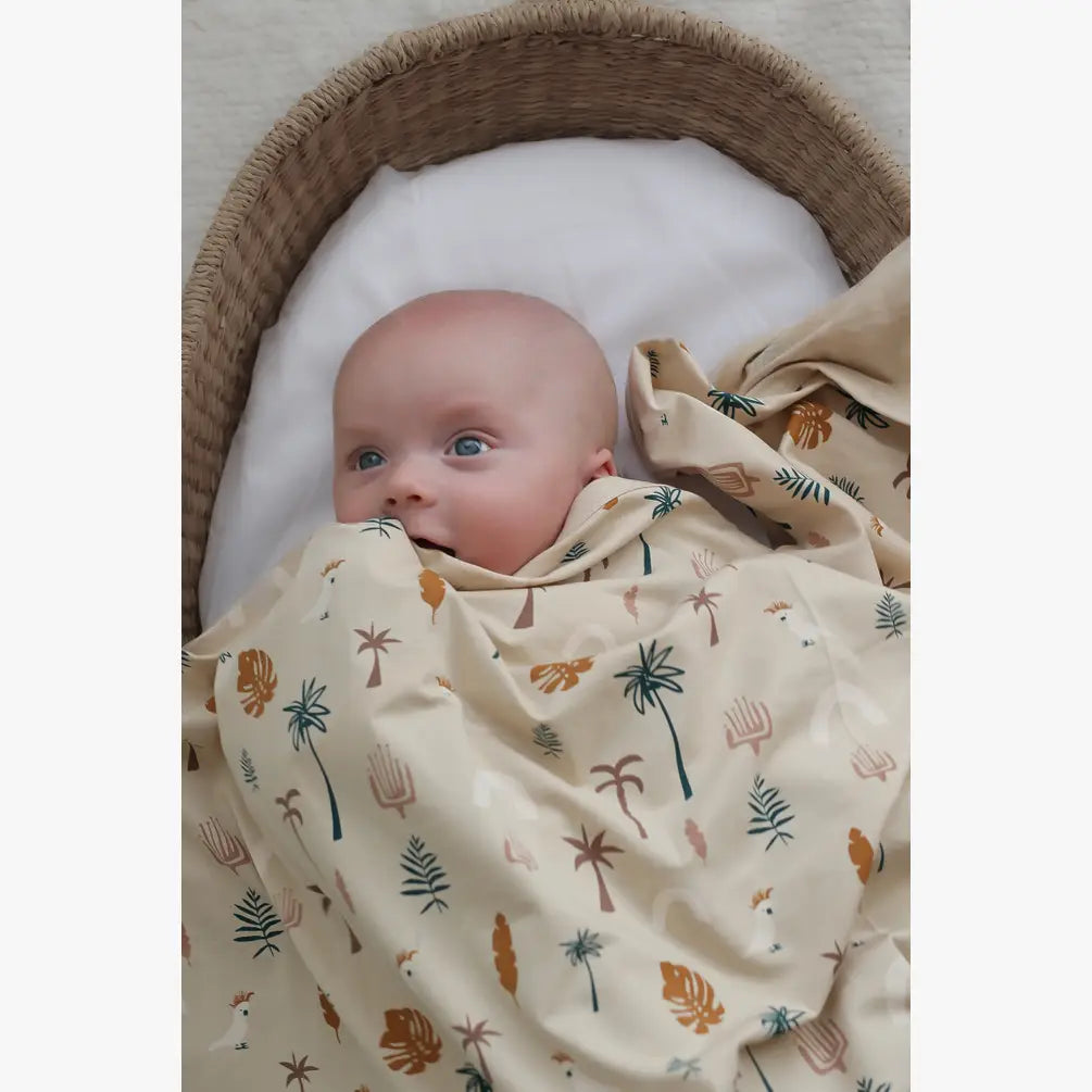 Stretchy Swaddle - Jungle Stamp