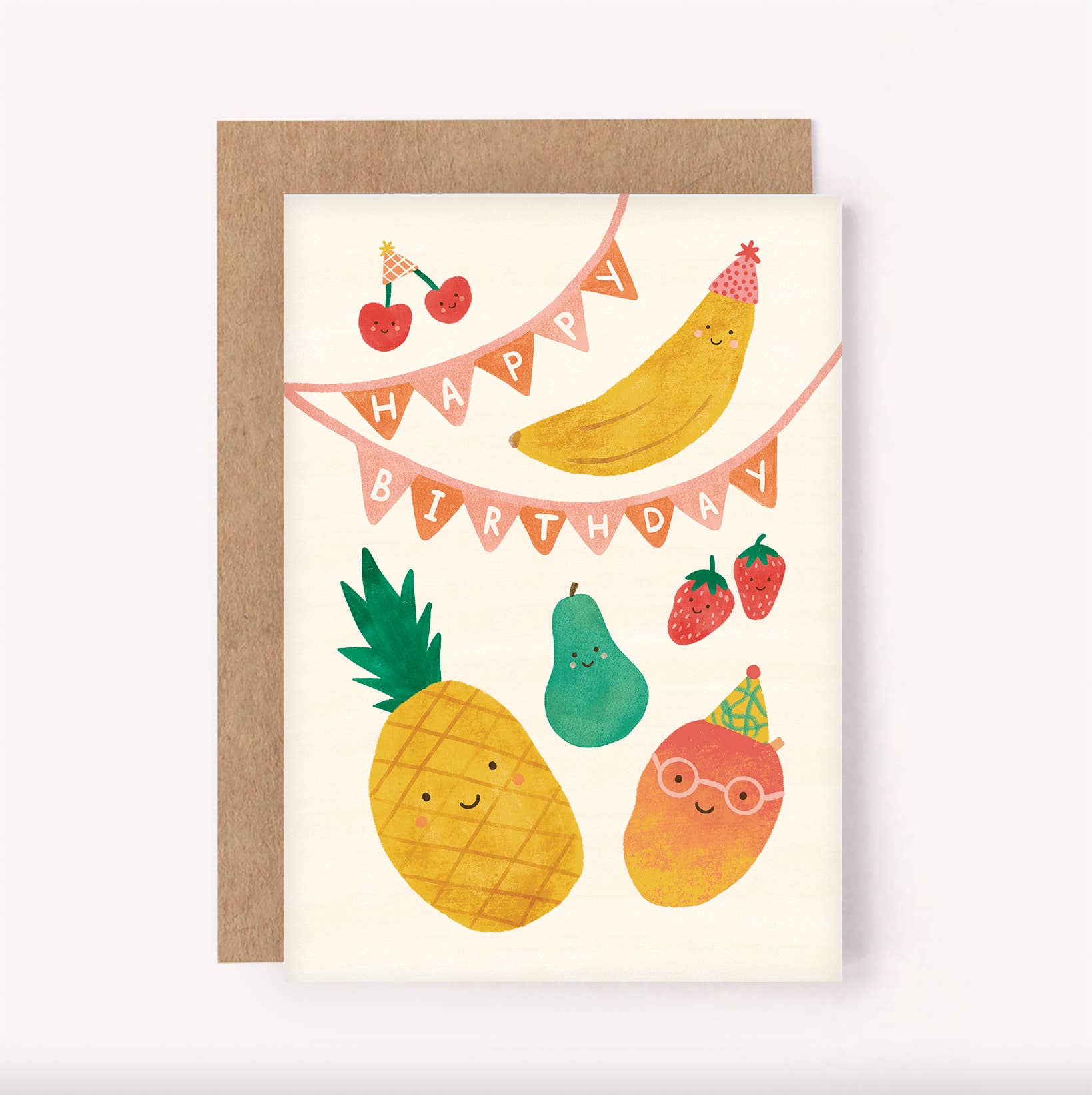 Fruit Party Birthday Card - Cute Kid's Bday Greeting Card