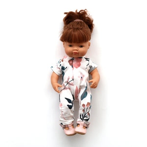 Doll Romper - Pink Clementine