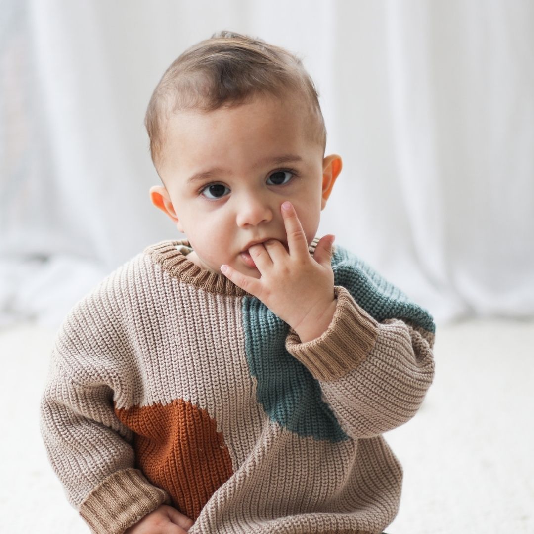 Baby boy deals knit sweater