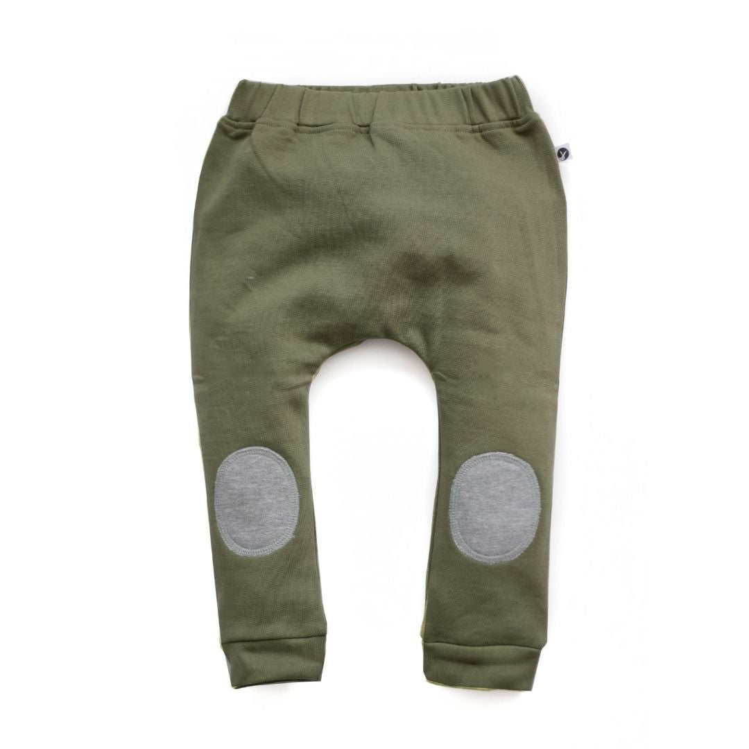 Drop Crotch Pants - Loden Green