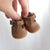 T Bar Leather doll shoes - Tan