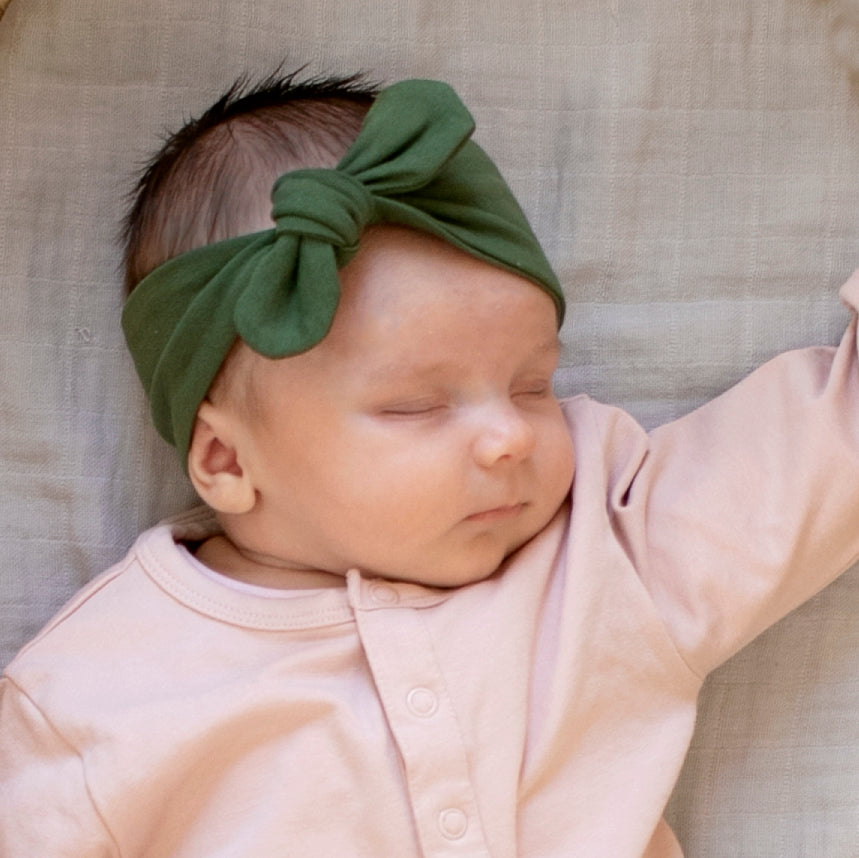 Green store baby headband