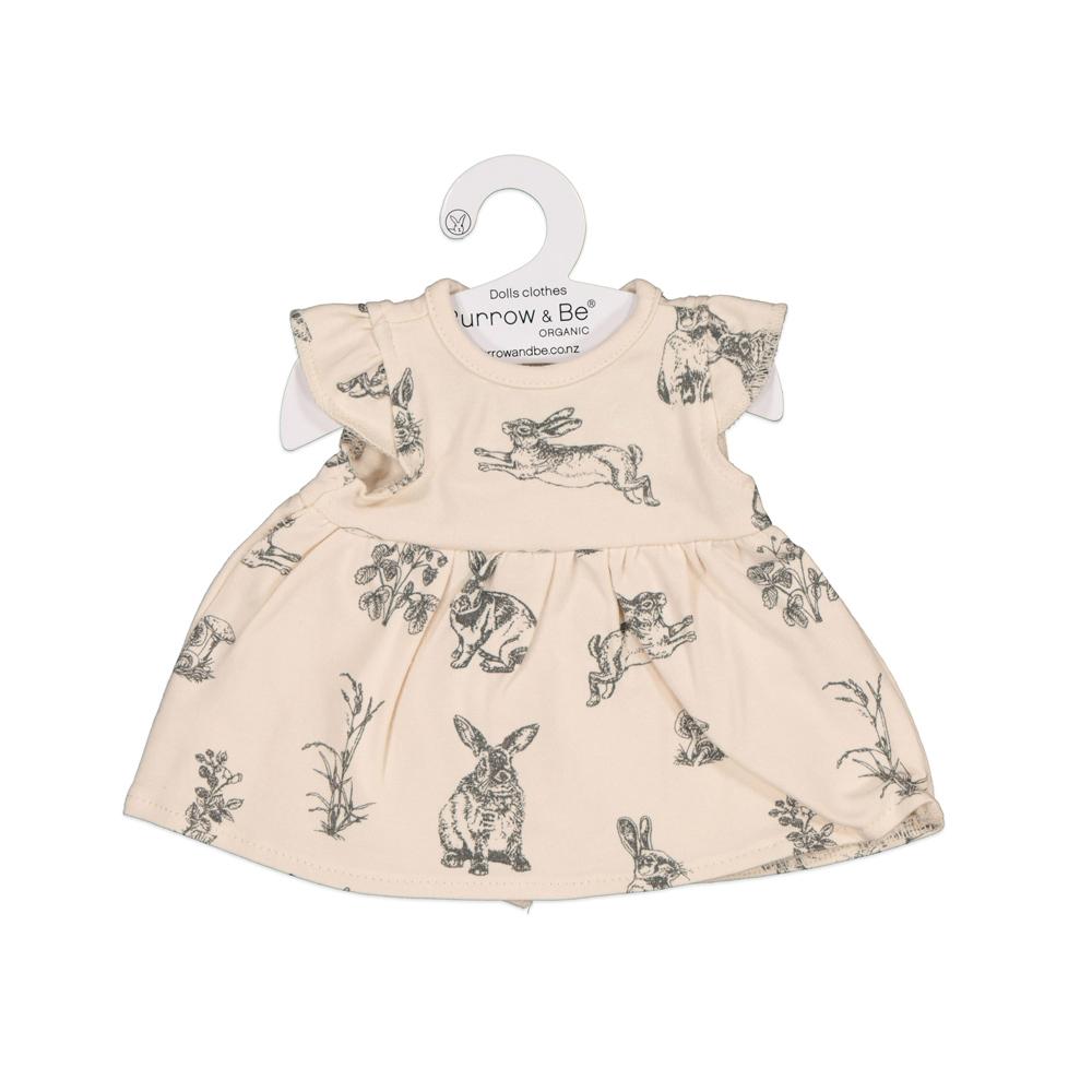 Almond Burrowers 21cm Doll dress