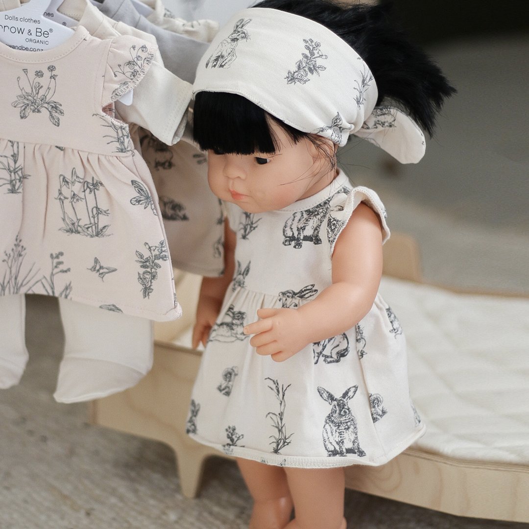 Almond Burrowers 38cm Baby Doll Dress