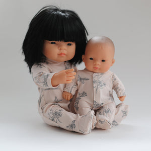 Blush meadow sleep suit for 21cm Doll