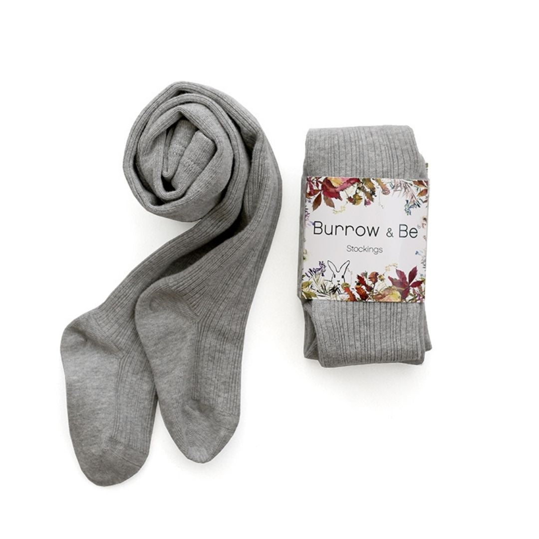 Footed Stockings - Grey