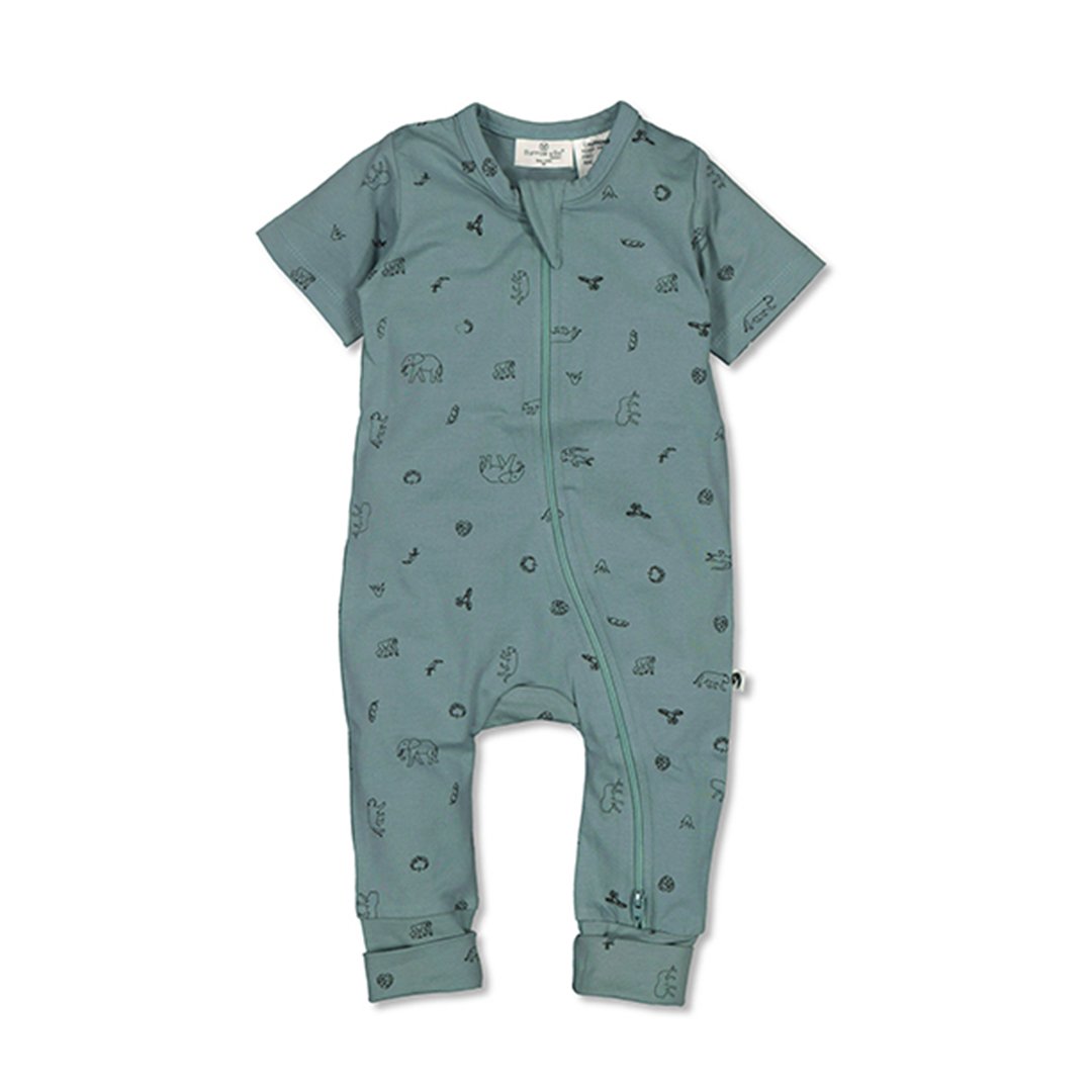 Zip Suit Short Sleeve - Junglette