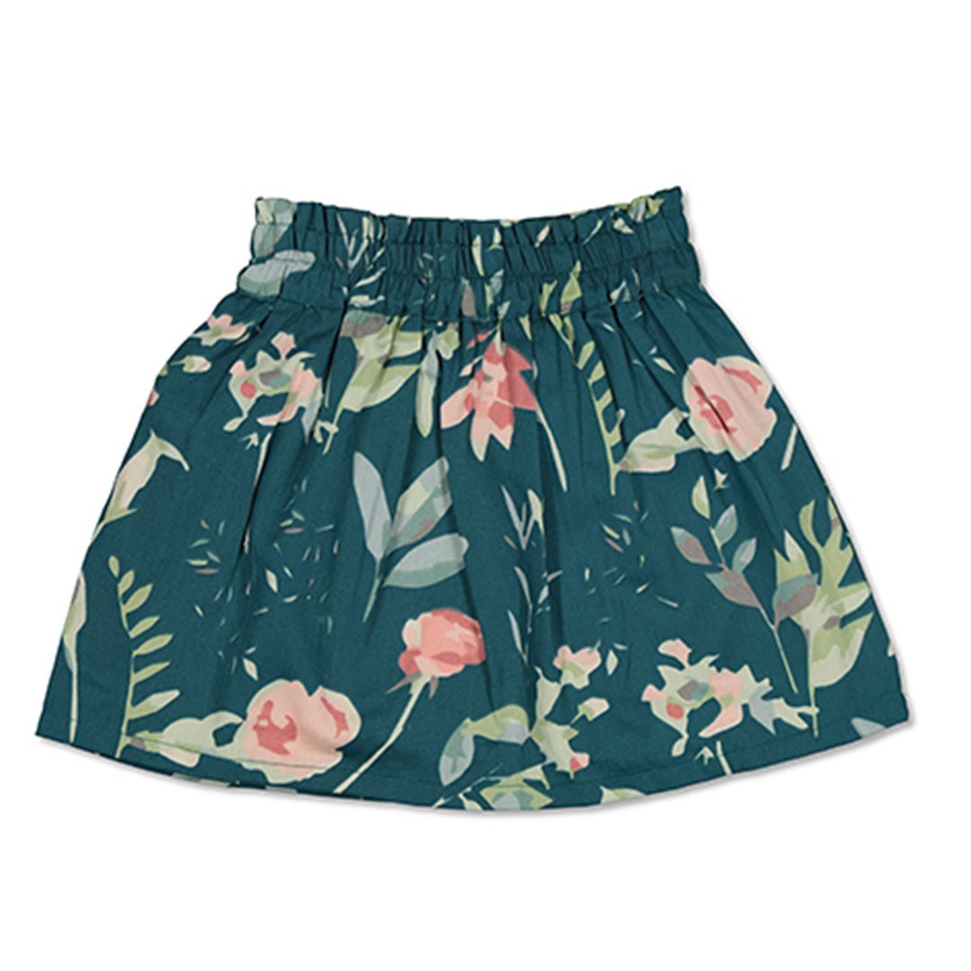 Evie Skirt - Green Leavings