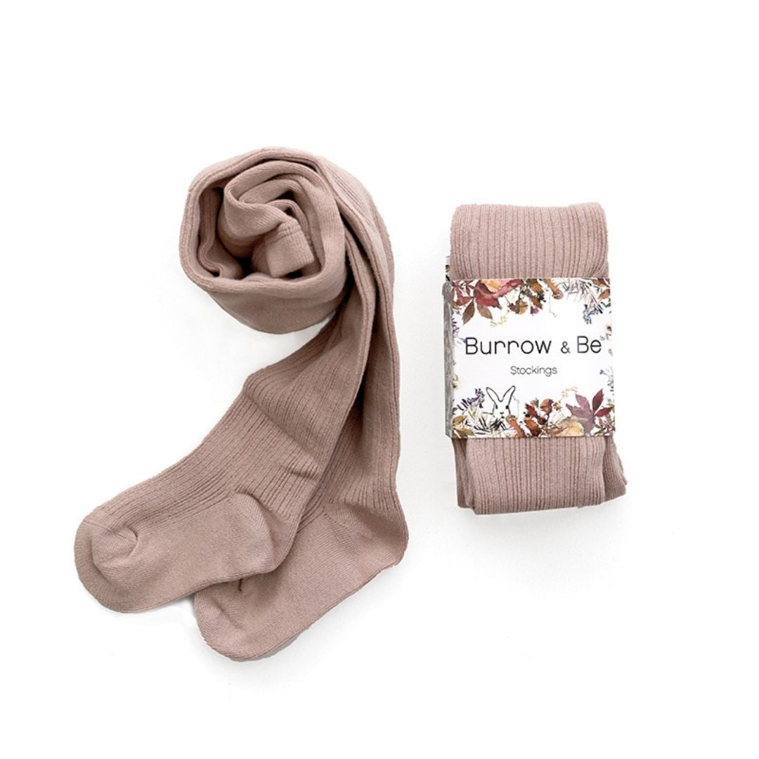 Footed Stockings - Mauve